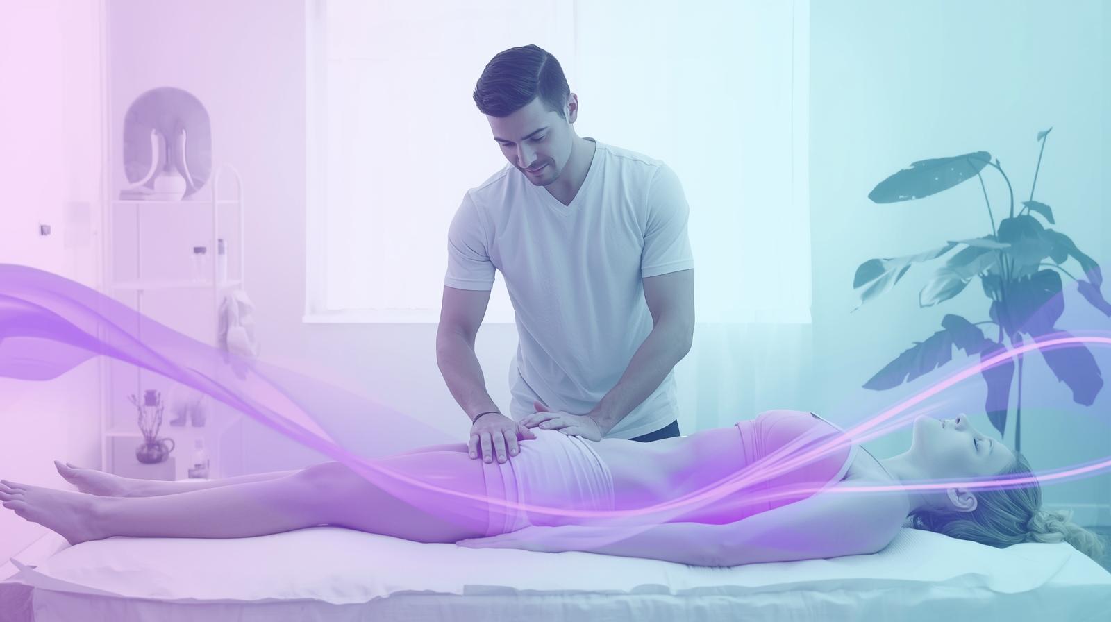 Therapist performing fascia and lymphatic recovery therapy at Body Motion Therapy Melbourne.